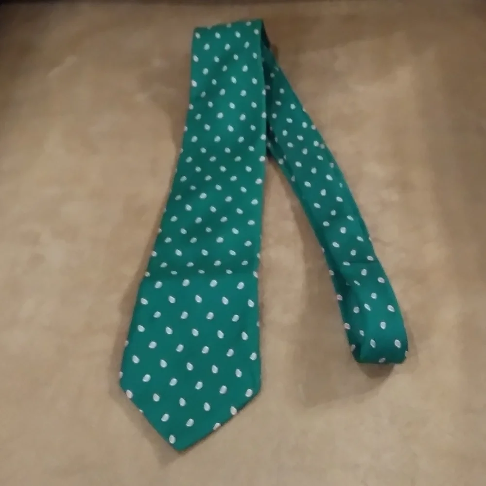 Resilio Green Foulard Droplet Men's Tie